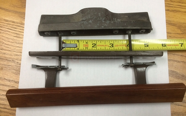 User submitted a photo of a patio door handle set.
