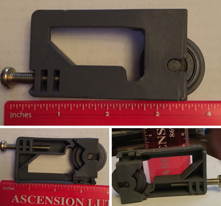 User submitted photos of a closet door roller.