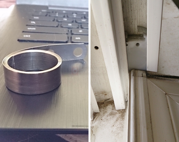 User submitted photos of a coil window balance.