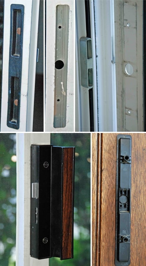 Sliding Glass Door Handle, How To Lock Patio Door From Outside