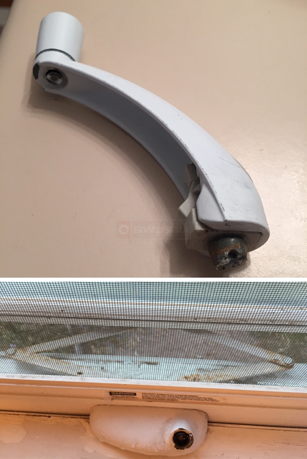 User submitted photos of a window operator.