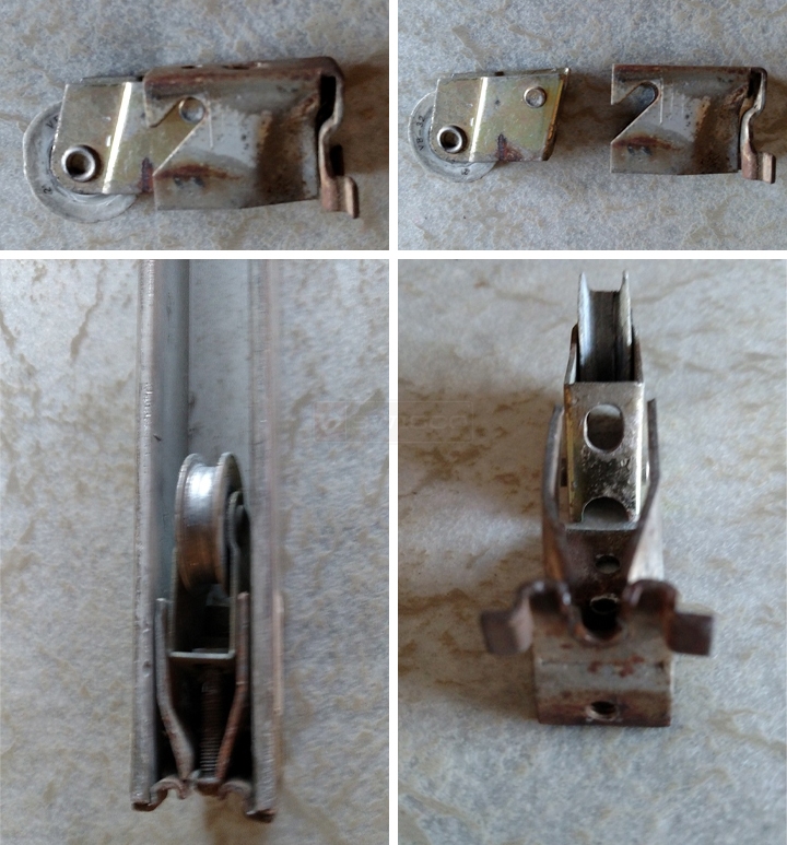 User submitted photos of a patio door roller.