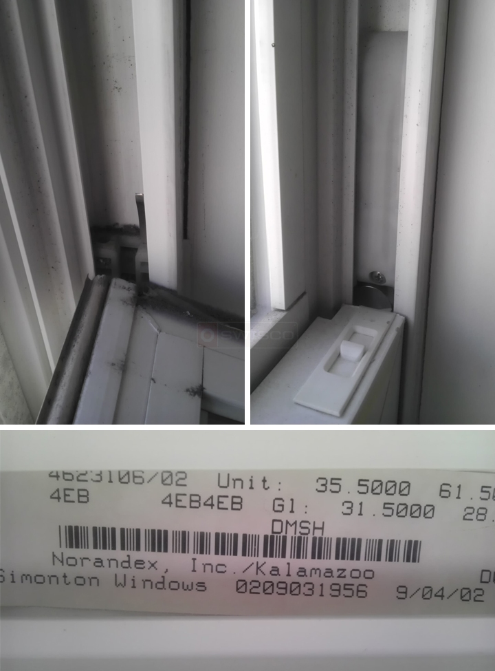 User submitted photos of window hardware.