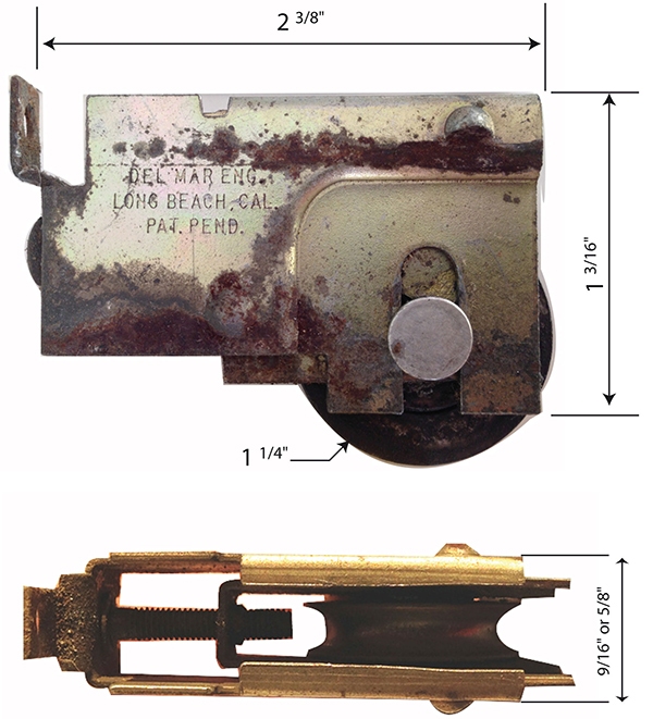 User submitted photos of a patio door roller.