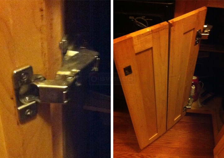 User submitted photos of a cabinet hinge.