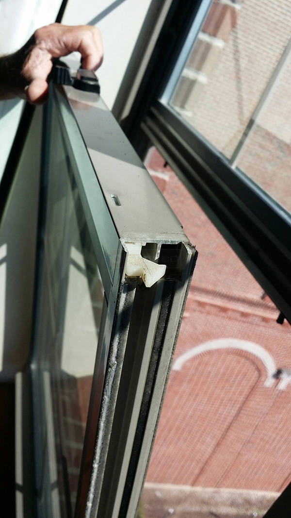 User submitted a photo of window hardware.