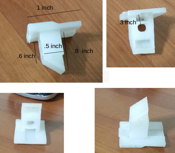 User submitted photos of a top sash guide.