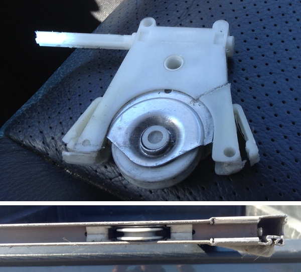 User submitted photos of a screen door roller.