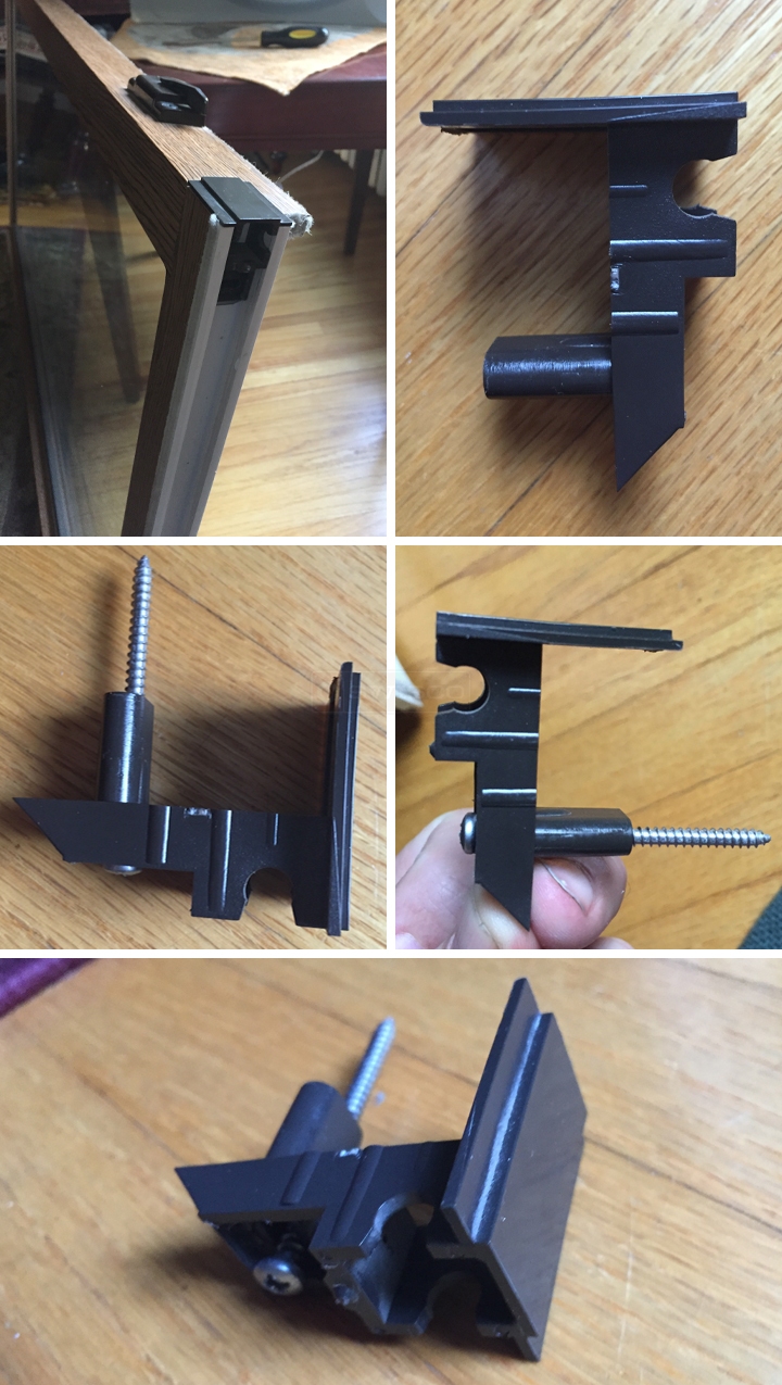 User submitted photos of a top sash guide.