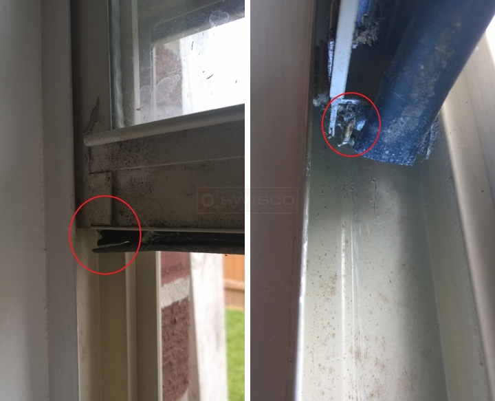 User submitted photos of window hardware.