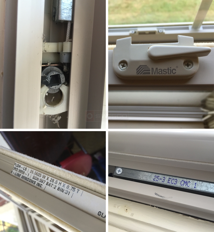 User submitted photos of window hardware.