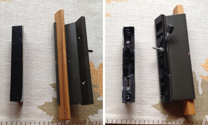 User submitted photos of patio door hardware.