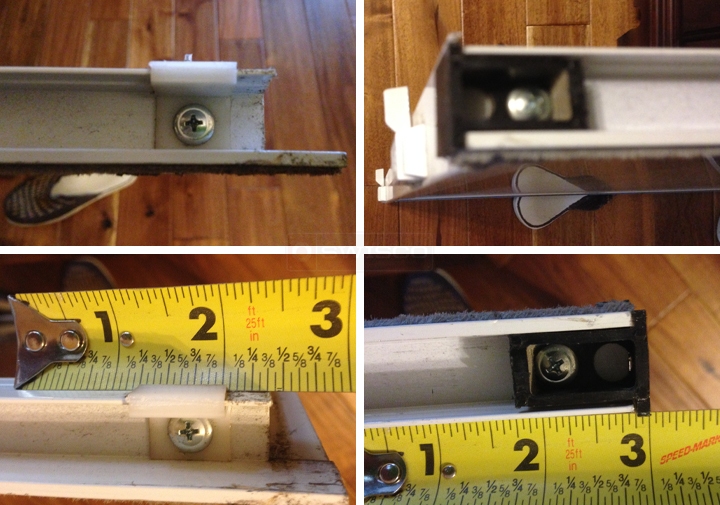 User submitted photos of window hardware.