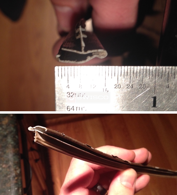 User submitted photos of weatherstripping.