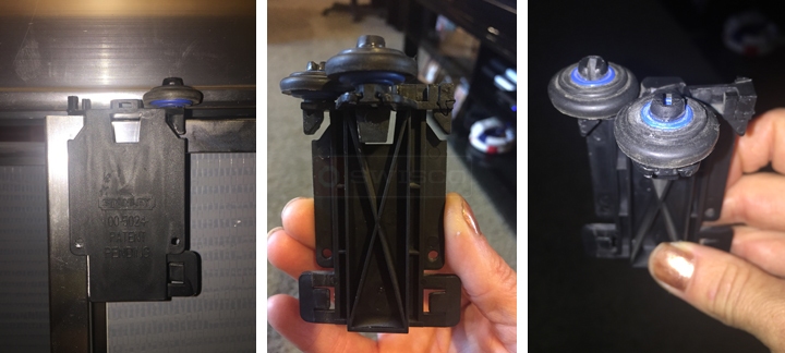 User submitted photos of a closet door roller.