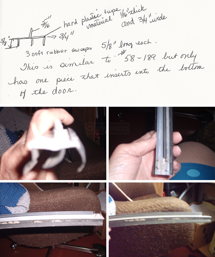 User submitted photos of a door sweep.