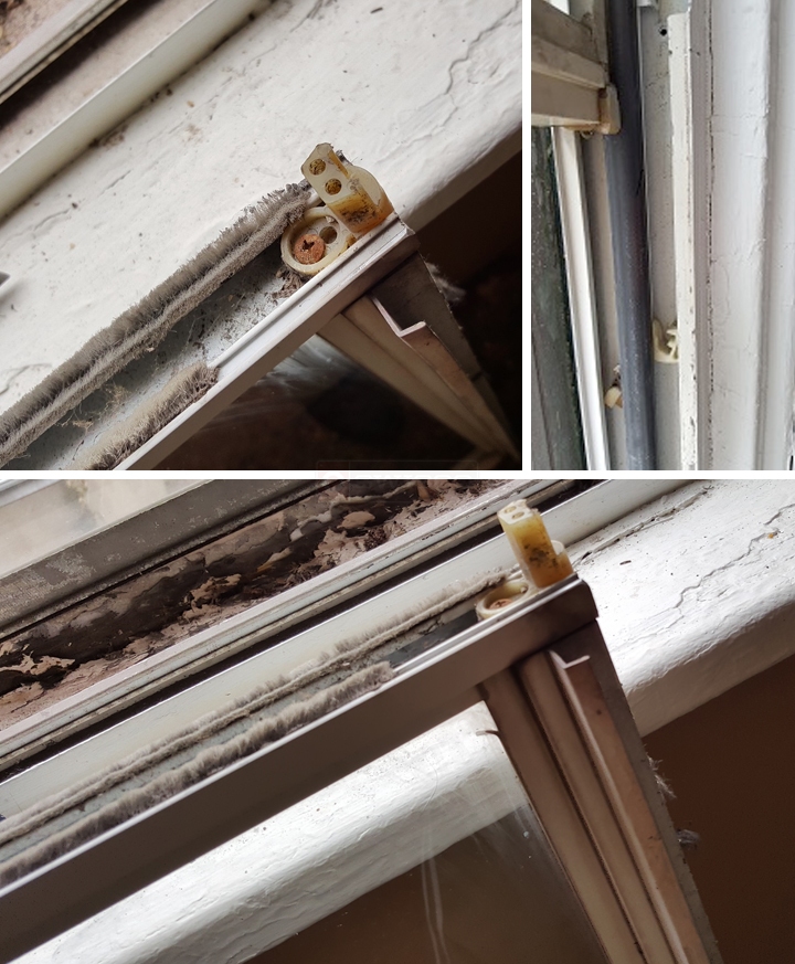 User submitted photos of window hardware.