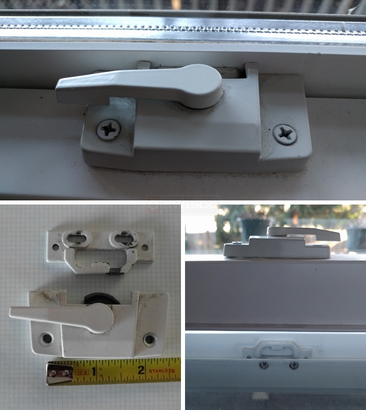 User submitted photos of a window lock & keeper.