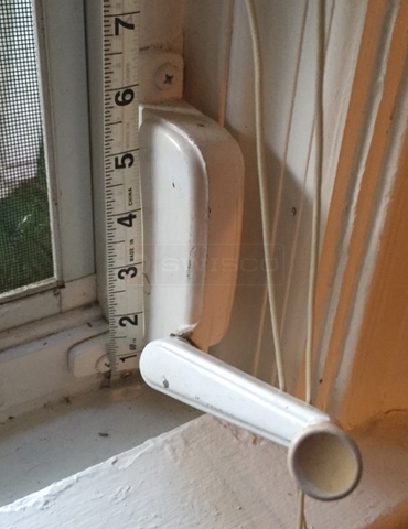 User submitted photo of their window hardware.