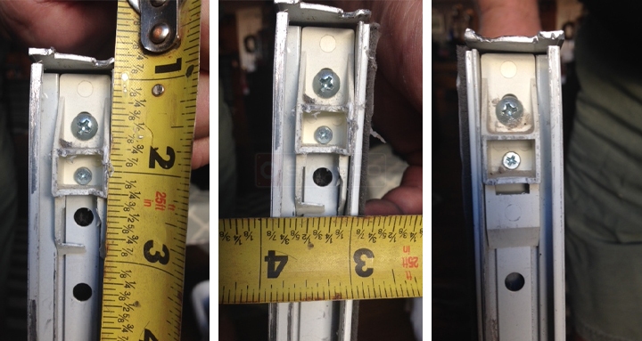 User submitted a photo of a top sash guide.