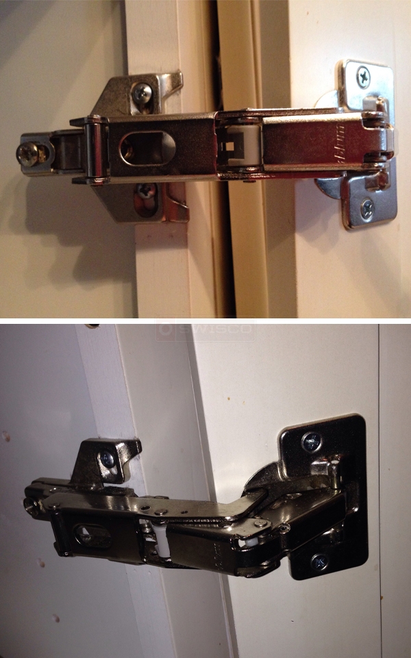 User submitted photos of a cabinet hinge.