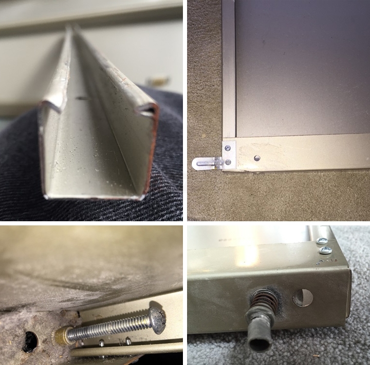 User submitted photos of closet hardware.