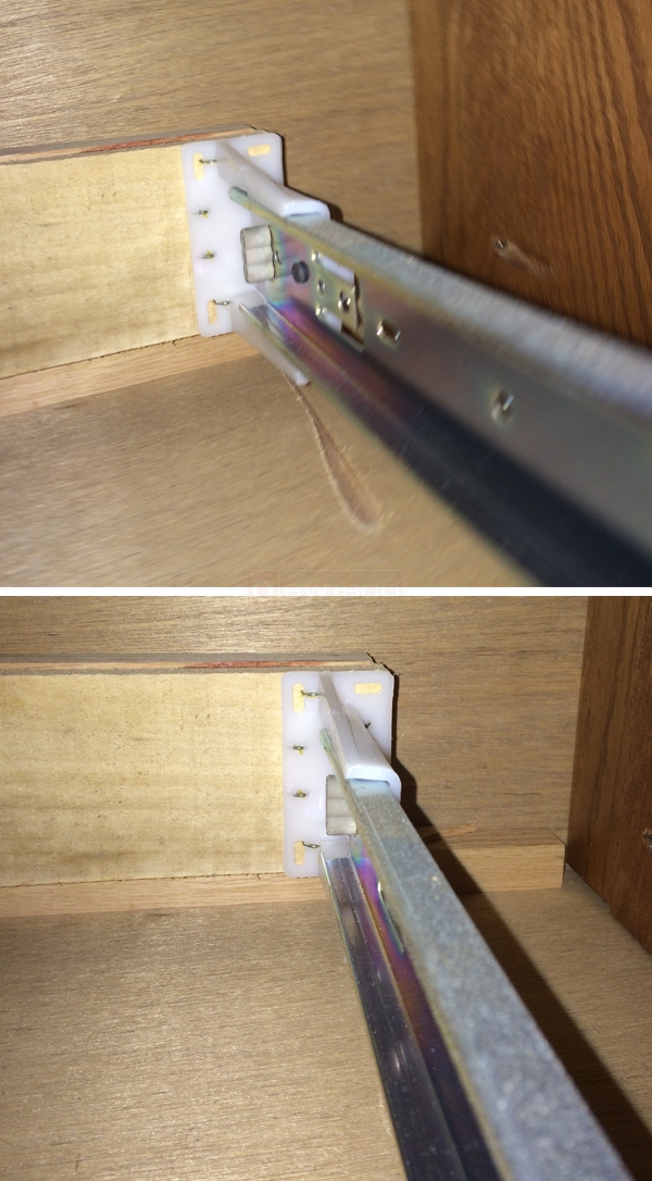 User submitted photos of drawer hardware.