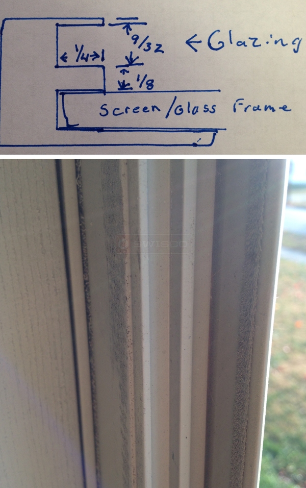 User submitted photos of snap-in glazing.