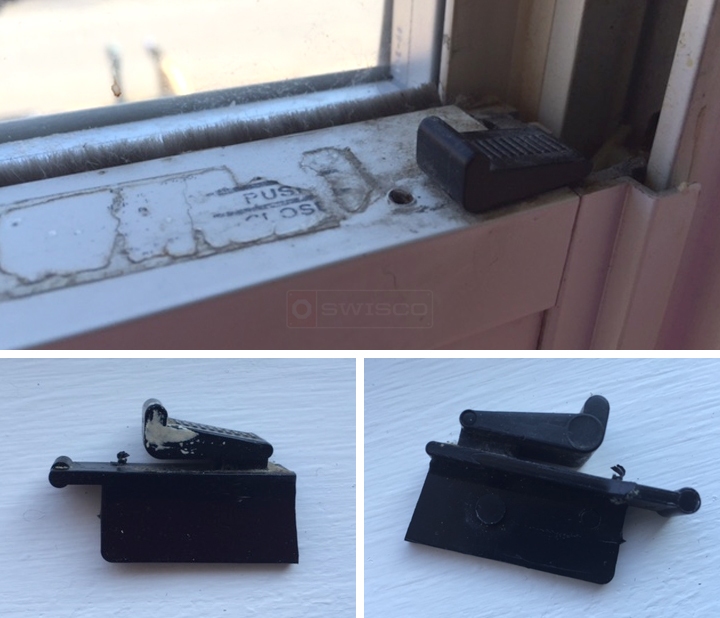 User submitted photos of window hardware.