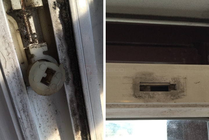 User submitted photos of window hardware.