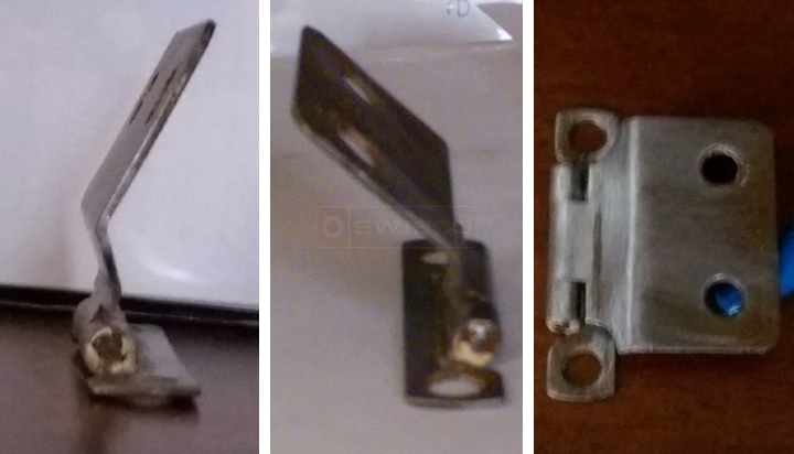 User submitted photos of a hinge.