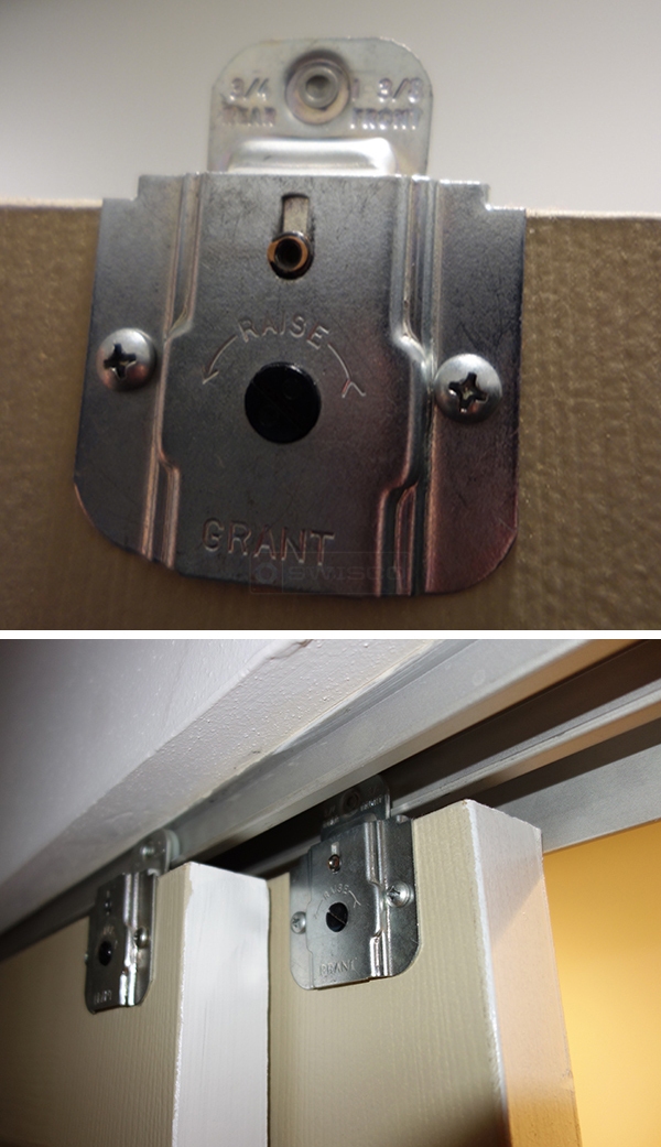 User submitted photos of closet hardware.