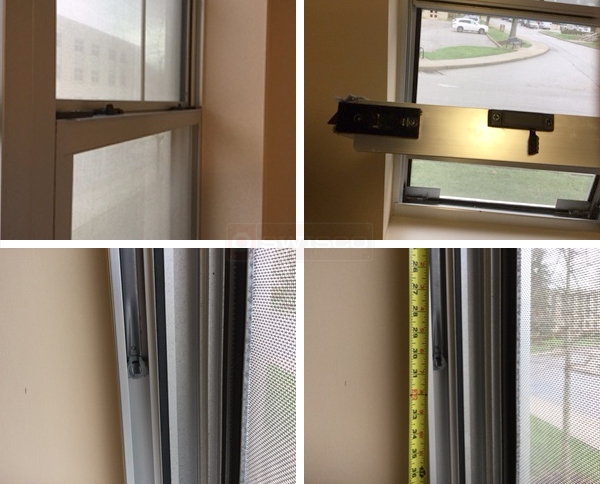 User submitted photos of window hardware.