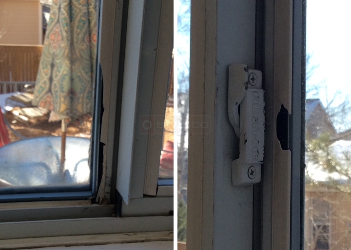 User submitted photos of window hardware.