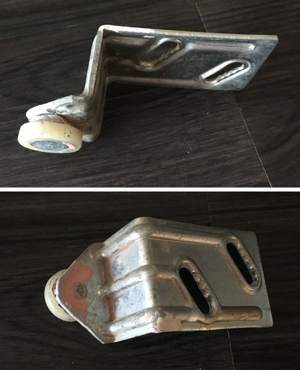 User submitted photos of a closet door roller.