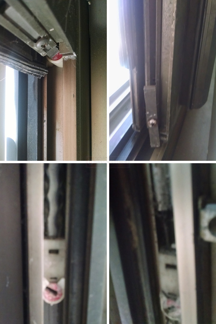 User submitted photos of window hardware.