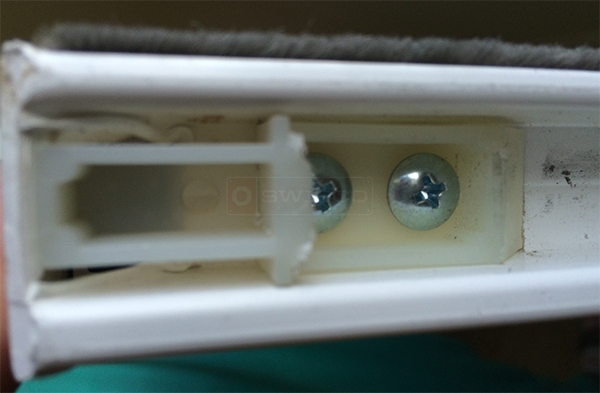 User submitted photos of a top sash guide.