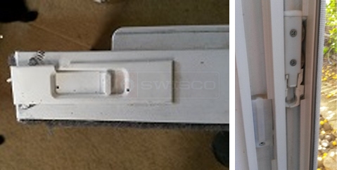 User submitted photos of window hardware.
