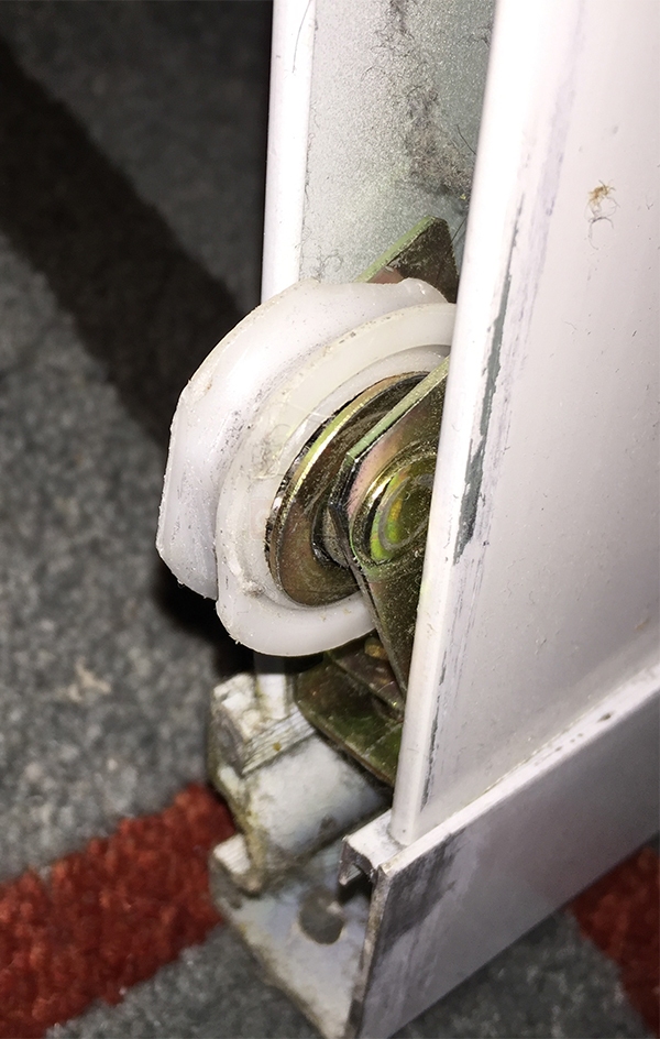 User submitted a photo of a mirror door roller.