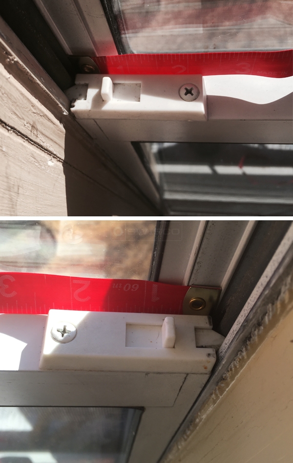 User submitted photos of a tilt latch.