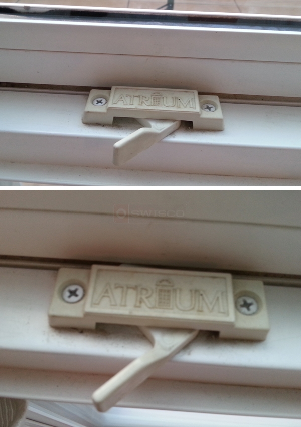 User submitted photos of a window lock.