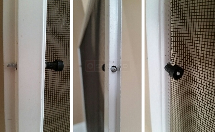 User submitted photos of a screen pin.