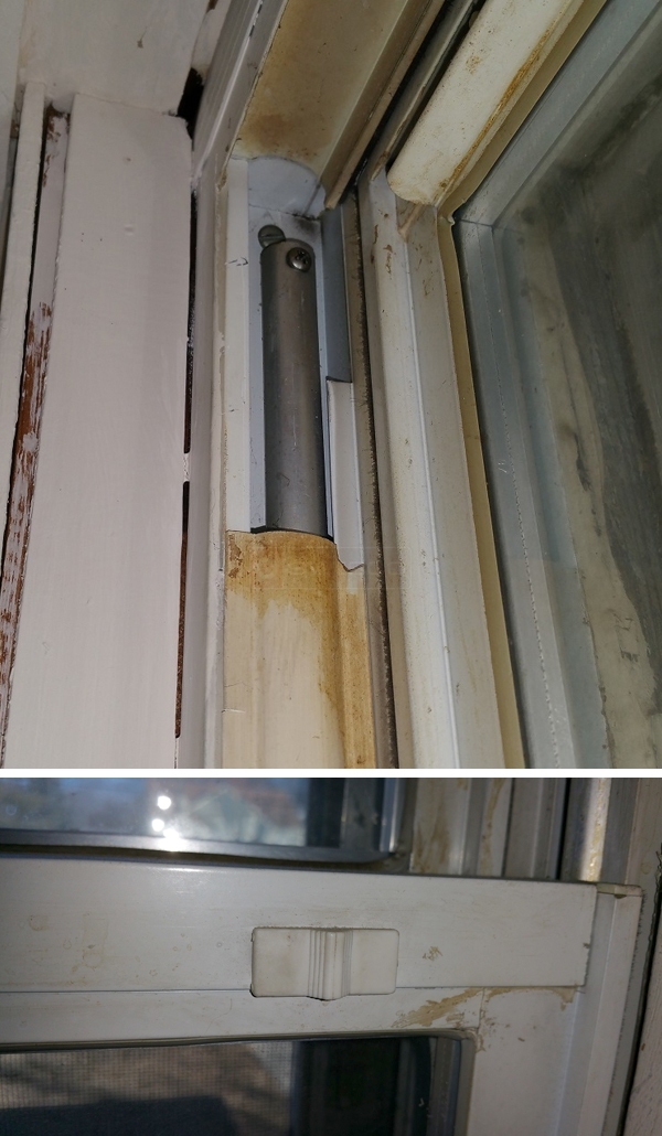 User submitted photos of window hardware.