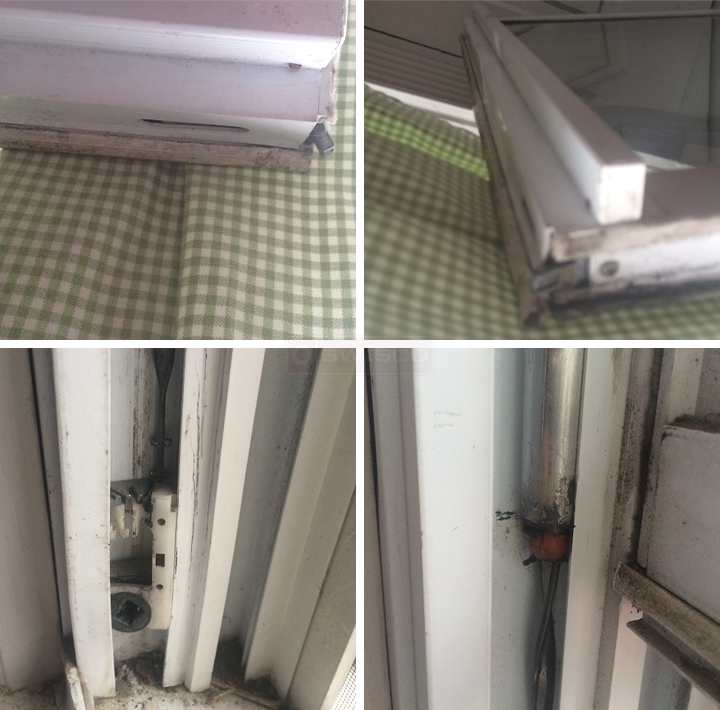 User submitted photos of window hardware.