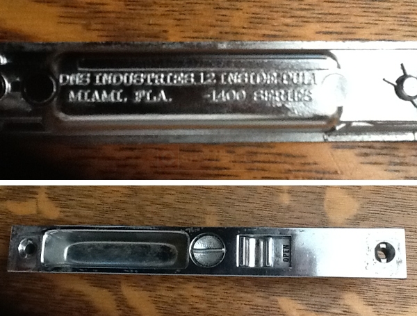 User submitted photos of patio door hardware.