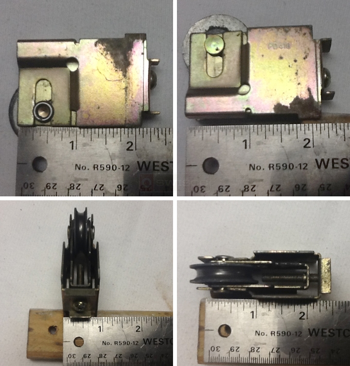 User submitted photos of patio door hardware.