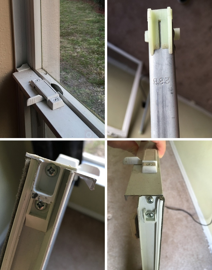 User submitted photos of window hardware.