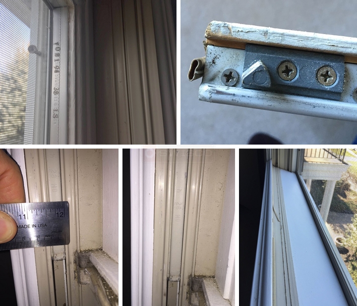 User submitted photos of window hardware.