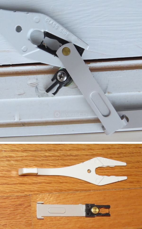 User submitted photos of window hardware.