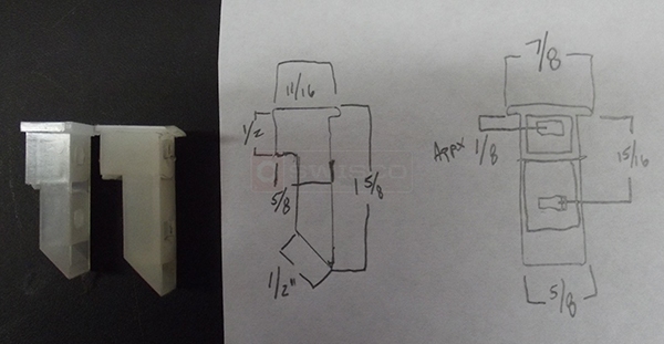 User submitted a photo of a top sash guide.